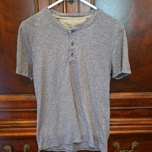 Men's Blue Henley Shirt